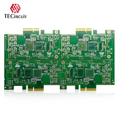 Gold Finger High Frequency PCB Board RIGID PCB OEM Untuk Komunikasi Modul