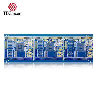 6 Lapisan FR4 Frekuensi Tinggi PCB Board Resin Plug Hole Electroplating Filling